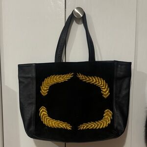 Elegant Black and Gold Tote Bag